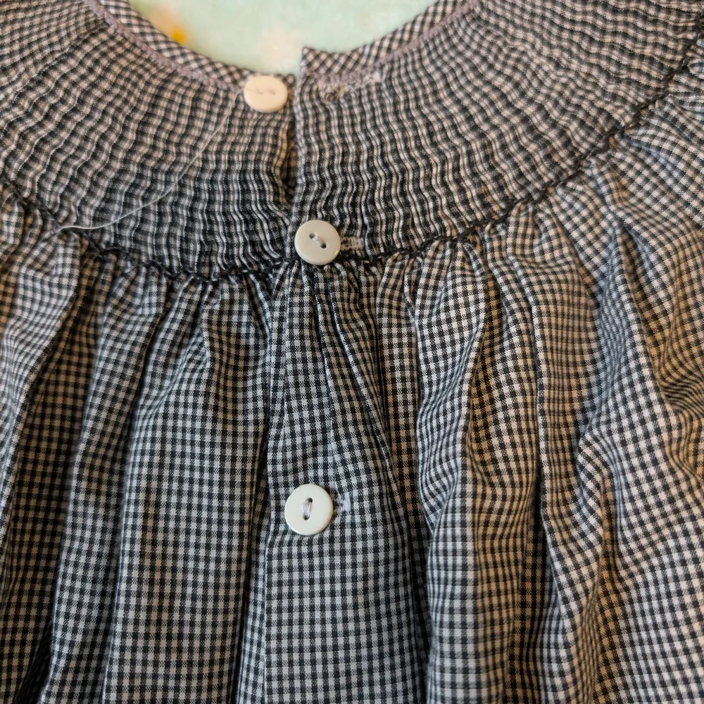 Chocolate Soup Embroidered Halloween Ghosts Black White Gingham Toddler Dress - Picture 8 of 10